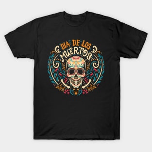 Dia de los Muertos - Colorful Calavera T-Shirt